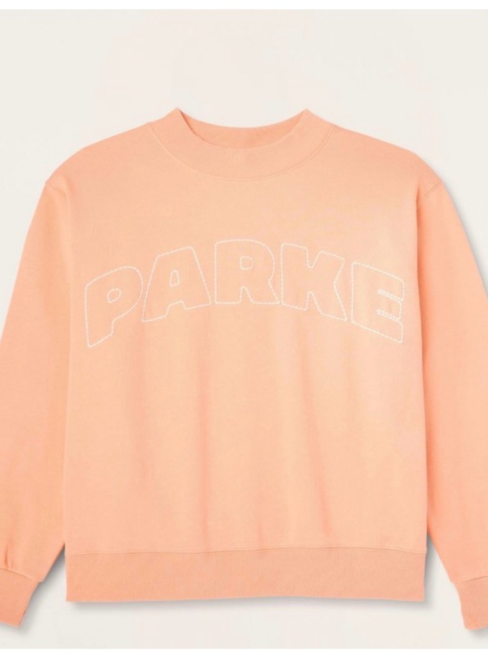 Parke x Target mockneck sweatshirt peach size L/XL - Picture 2 of 3